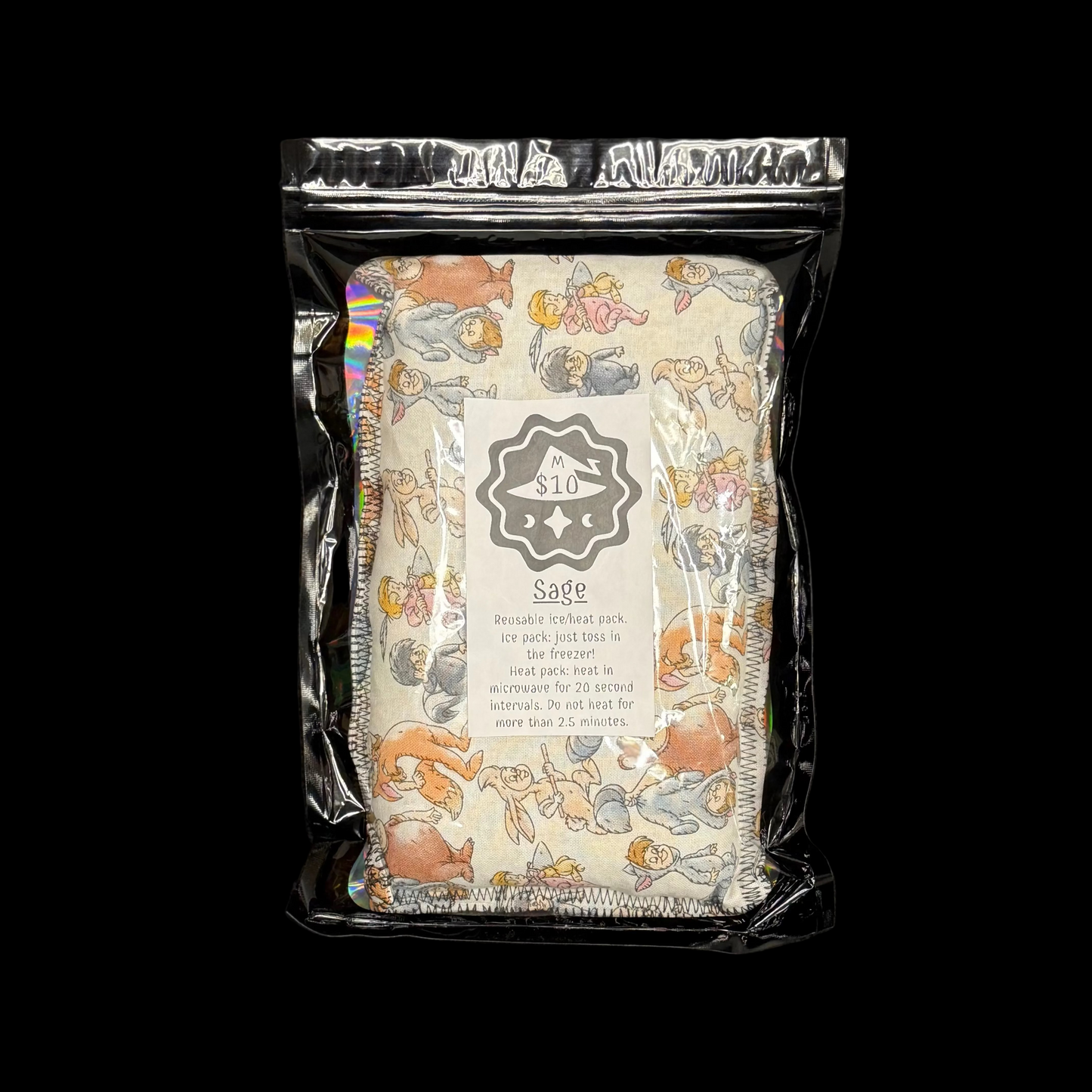 Reusable heat/ice pack *Lost Boys* Sage Scented
