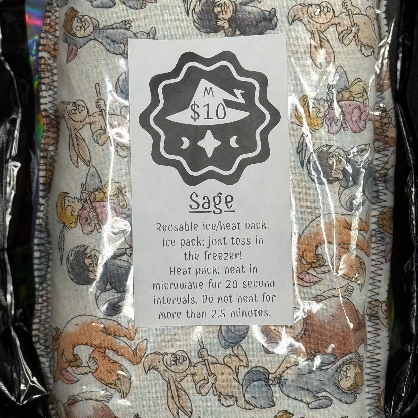 Reusable heat/ice pack *Lost Boys* Sage Scented