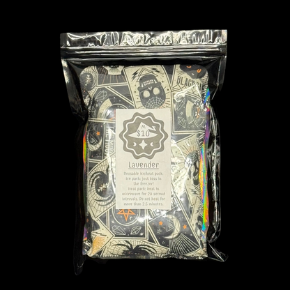 Reusable heat/ice pack *Dark Tarot* Lavender Scented