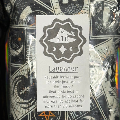 Reusable heat/ice pack *Dark Tarot* Lavender Scented